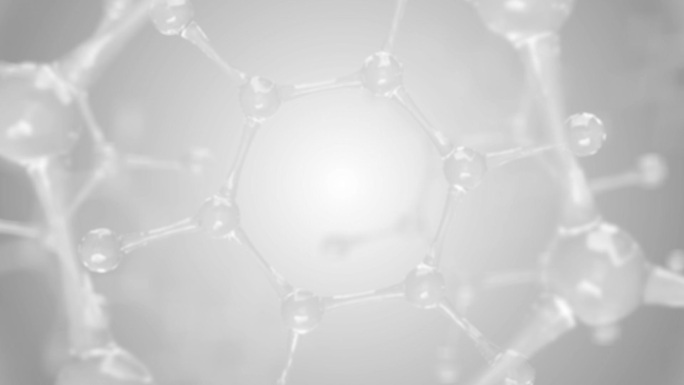 水分子结构DNA细胞生长 白色调
