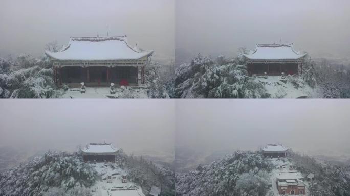杨材山紫云峰雪景