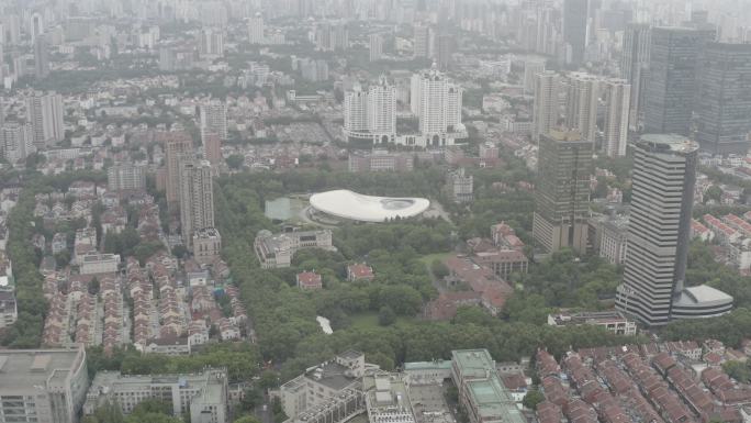 4K-log-航拍上海文化广场