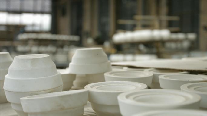 土陶器制作烧制工作流程视频素材