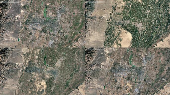 银川市卫星地图变化1984-2020