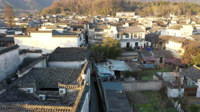 宏村古村落民房/日落暖阳