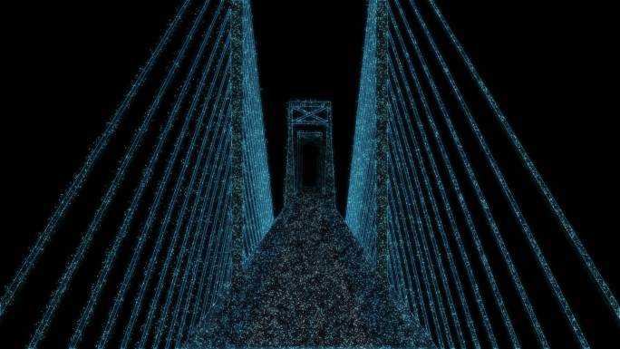 4K光影粒子大桥通道循环