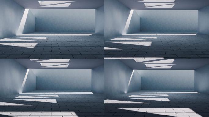 创意混凝土建筑空间3D渲染