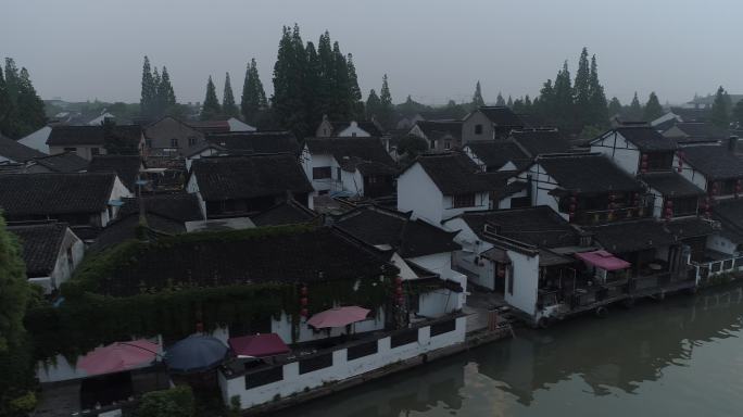 朱家角 古镇 乌篷船 江南 烟雨