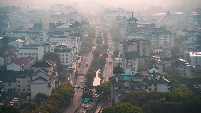 苏州学士街日景延时