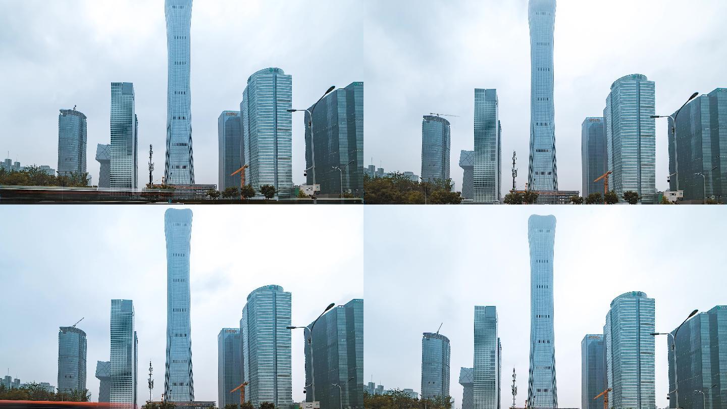 北京_北京CBD_商业区建筑群_中国尊