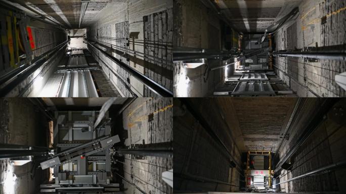 4K电梯井运行电梯保养维护安全生产机械