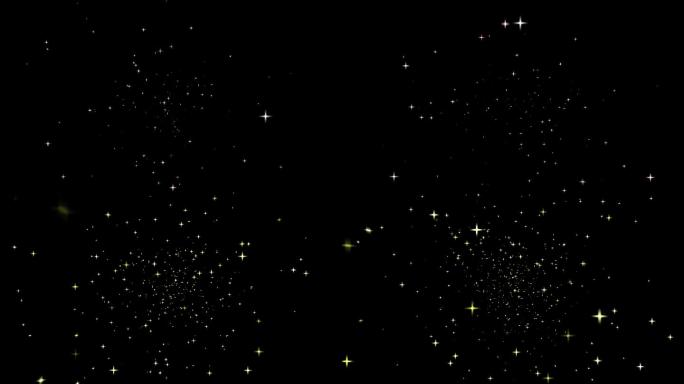 星星发光迎面而来-魔法星光