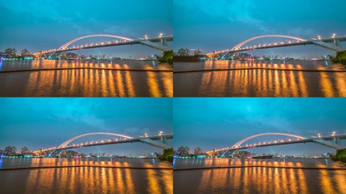 上海_卢浦大桥_夜景