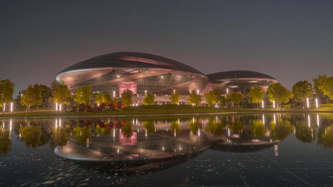 南京_江苏大剧院_夜景延时