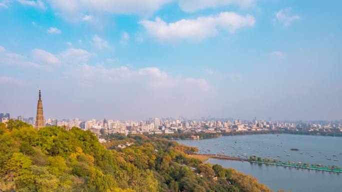 杭州_保俶塔_宝石山_下城区大景