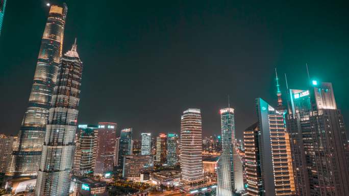 上海_上海CBD_上海内透夜景