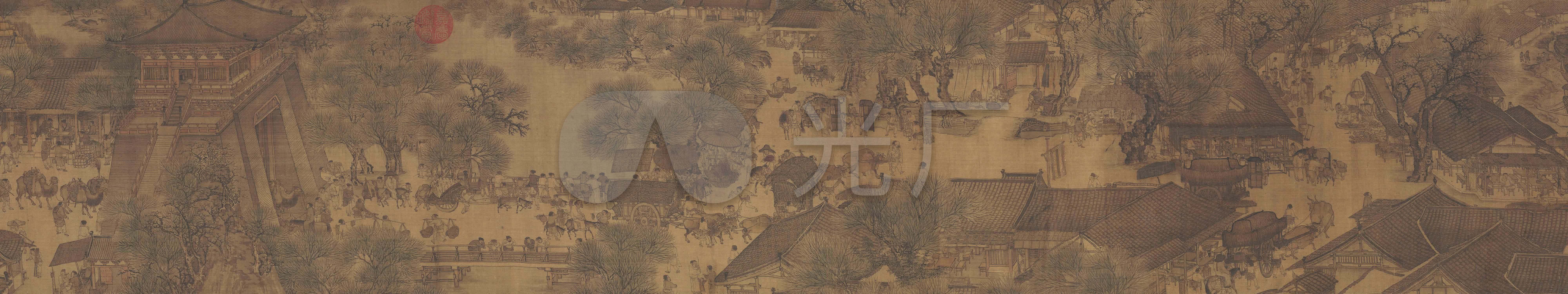 清明上河图-8K_8000X1500_高清视频素材下载(编号:7412907)_影视包装_光厂(VJ师网) www.vjshi.com
