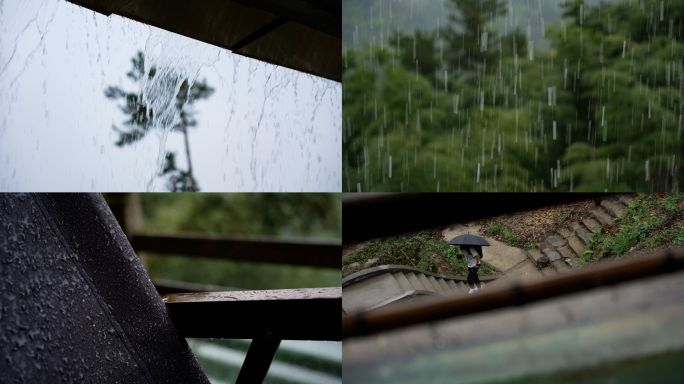 【唯美】意境雨水氛围感空镜头