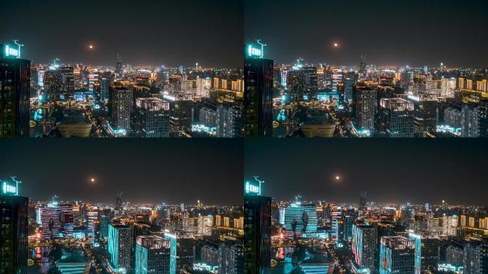 杭州_滨江区夜景_低碳科技园