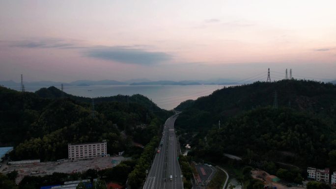 【正版原创4K】葵涌道路夜景日转夜延时