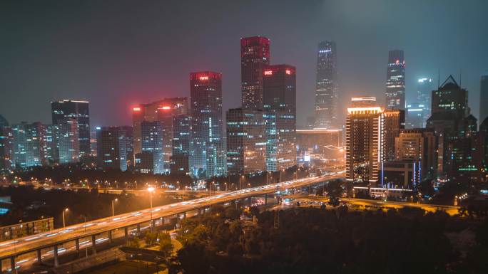 北京_国贸_建外SOHO_夜景