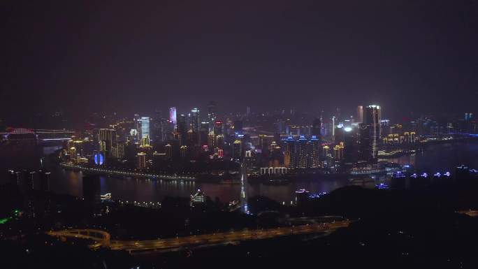 重庆_重庆渝中半岛_重庆夜景_航拍合集