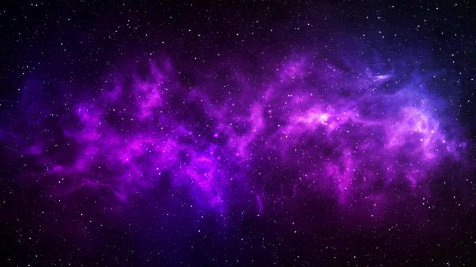 紫色星空电磁脉冲星云