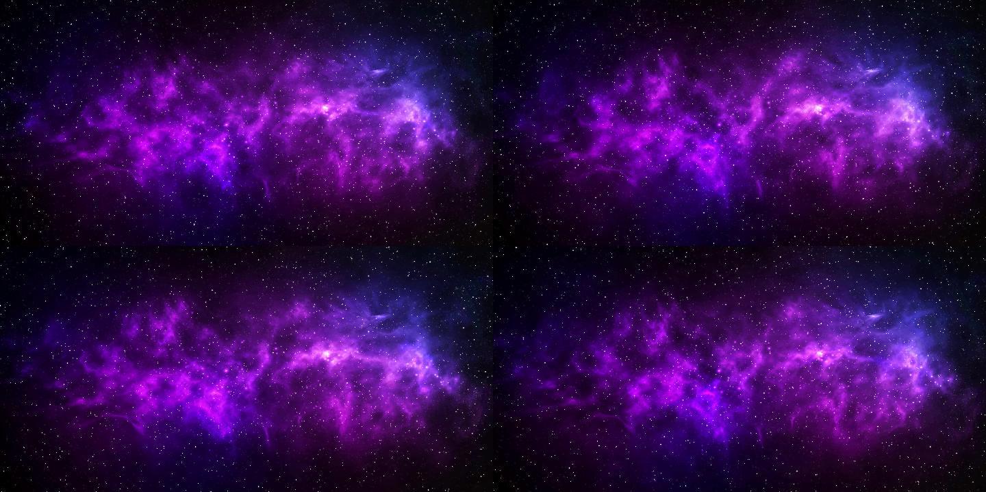 紫色星空电磁脉冲星云