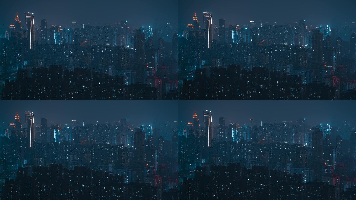 重庆_重庆万家灯火_南岸区_夜景延时摄影