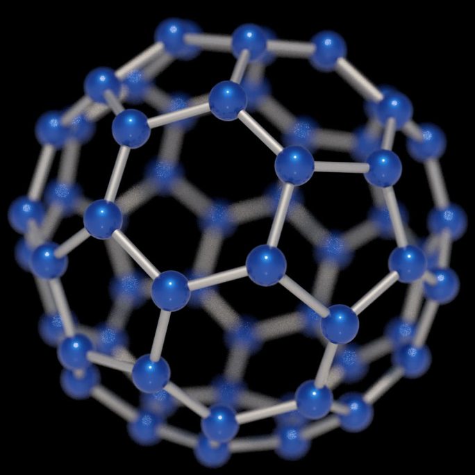碳原子碳60结构 alpha通道