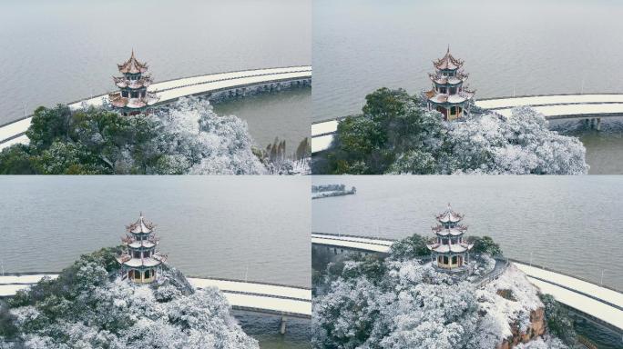 唯美昆明雪景视频