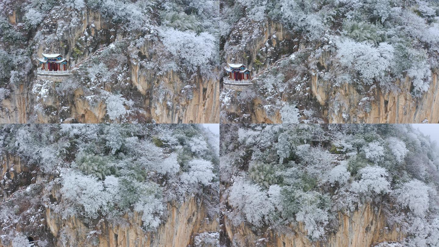 昆明西山雪景