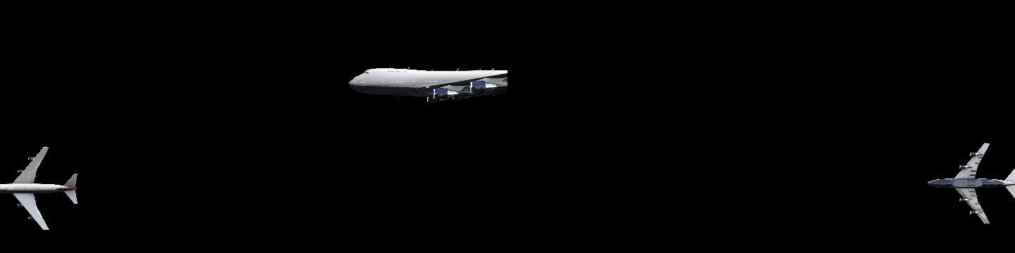 8K飞机多角度航空透明模型