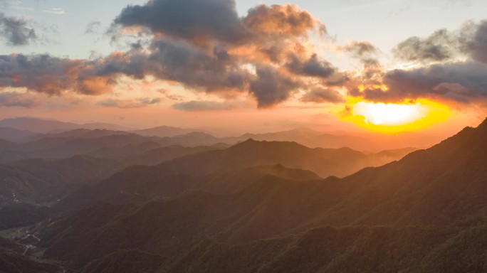 七峰山日出延时