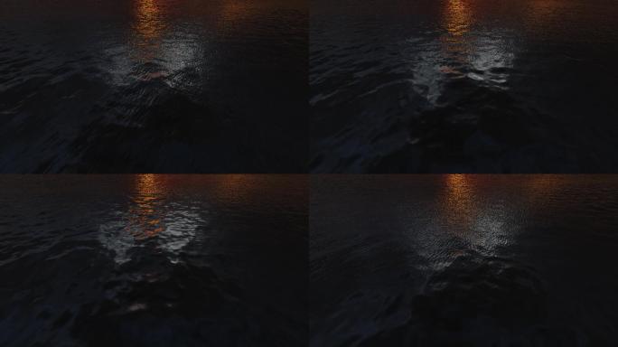 傍晚  海水  水面  水纹