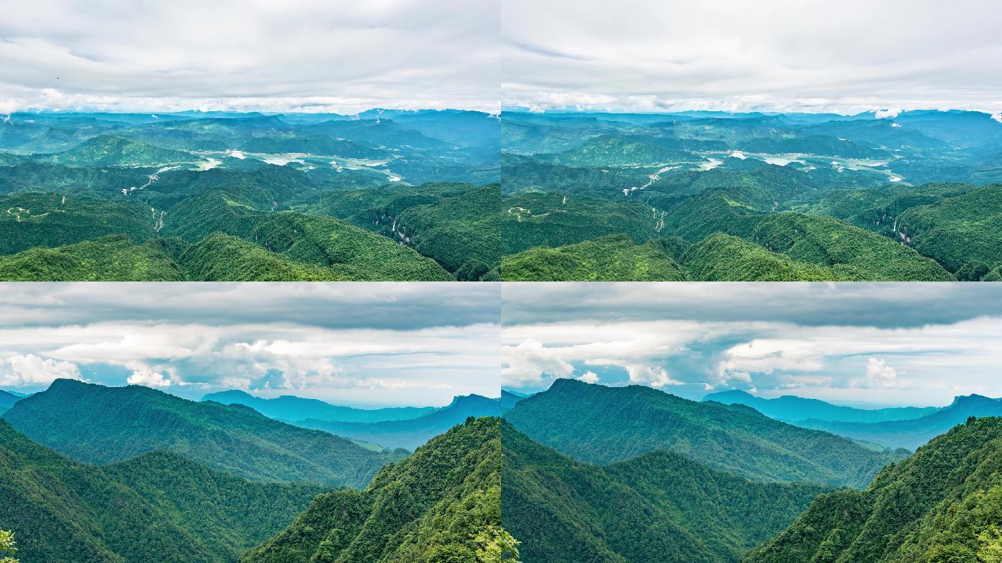 四川洪雅瓦屋山雅女湖延时摄影4K