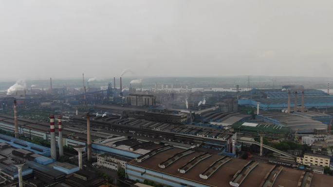 航拍工业生产工厂