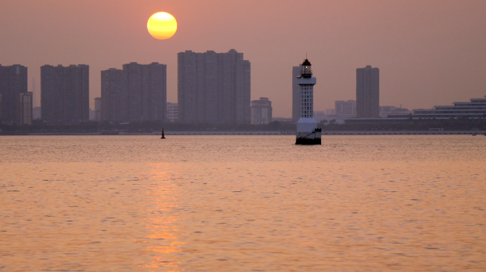 4k 海边 日落 非延时