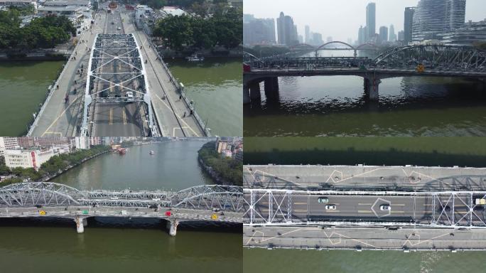 4K航拍广州海珠桥