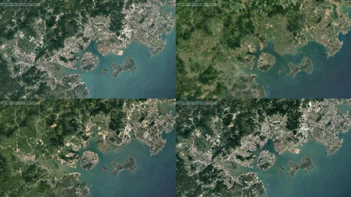 厦门市卫星地图变化1984-2020