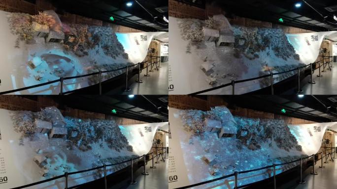 互动展厅案例3Dmapping投影抗战