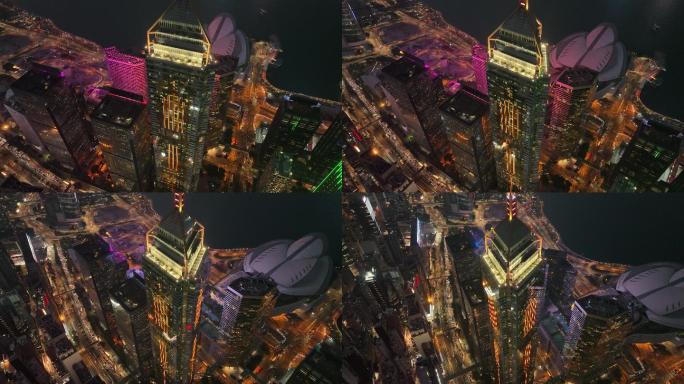 香港第三高楼：中环广场屋顶金字塔形状2