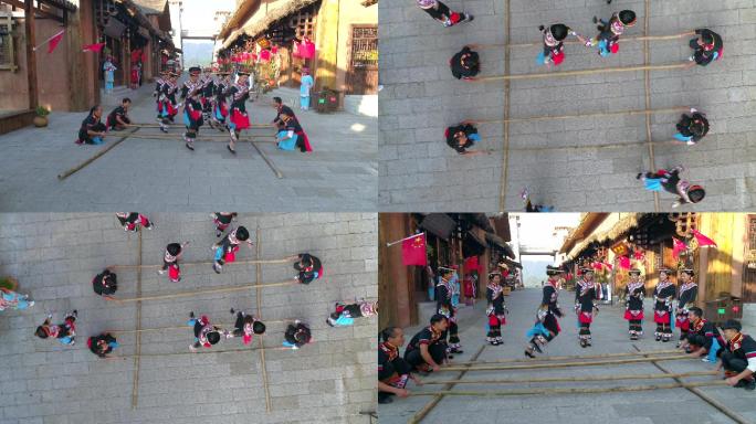 彝族 竹竿舞 少数民族舞