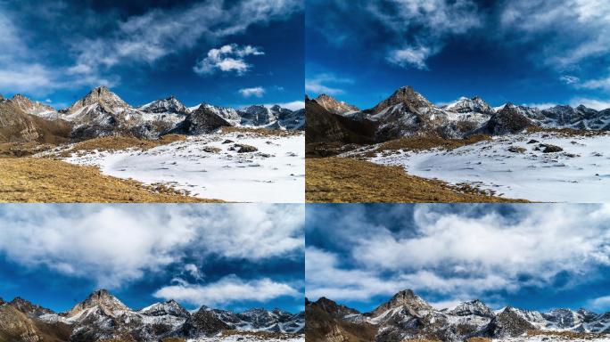 4K原创西藏雪山风景延时