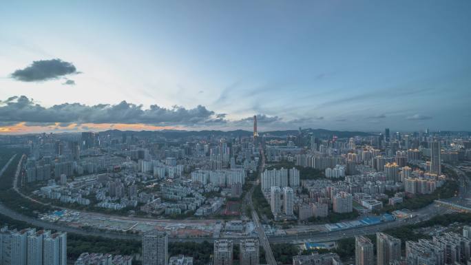 深圳福田中心区CBD日专夜延时