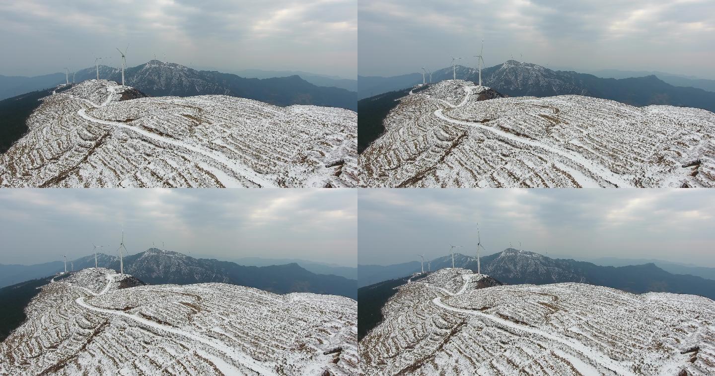怀化西晃山高山雪景