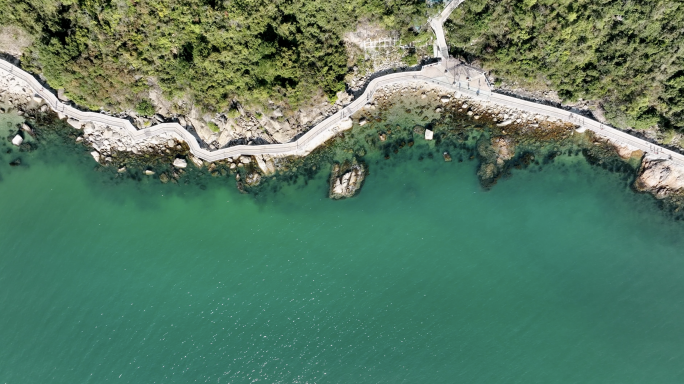 深圳最美海岸线-盐田滨海栈道4K航拍