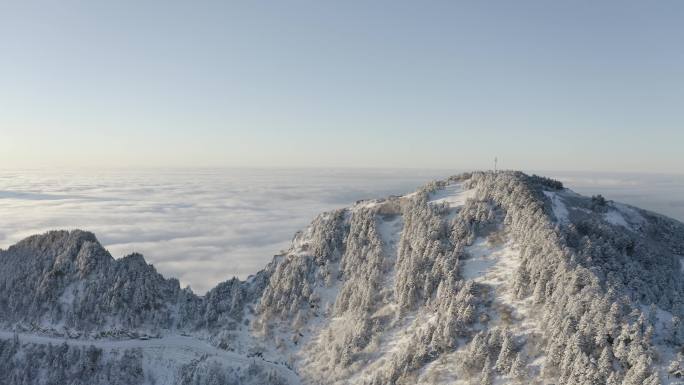 航拍神农架雪景-06