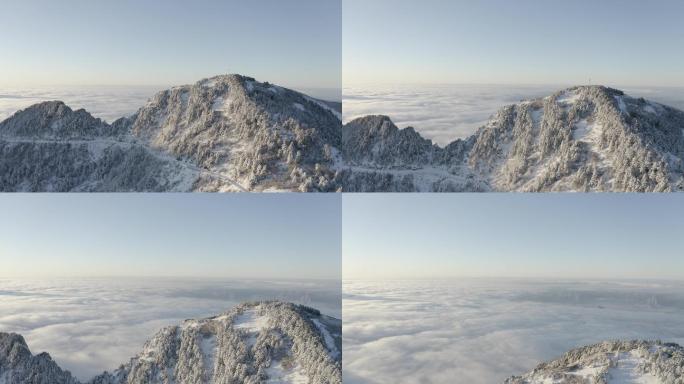 航拍神农架雪景-06