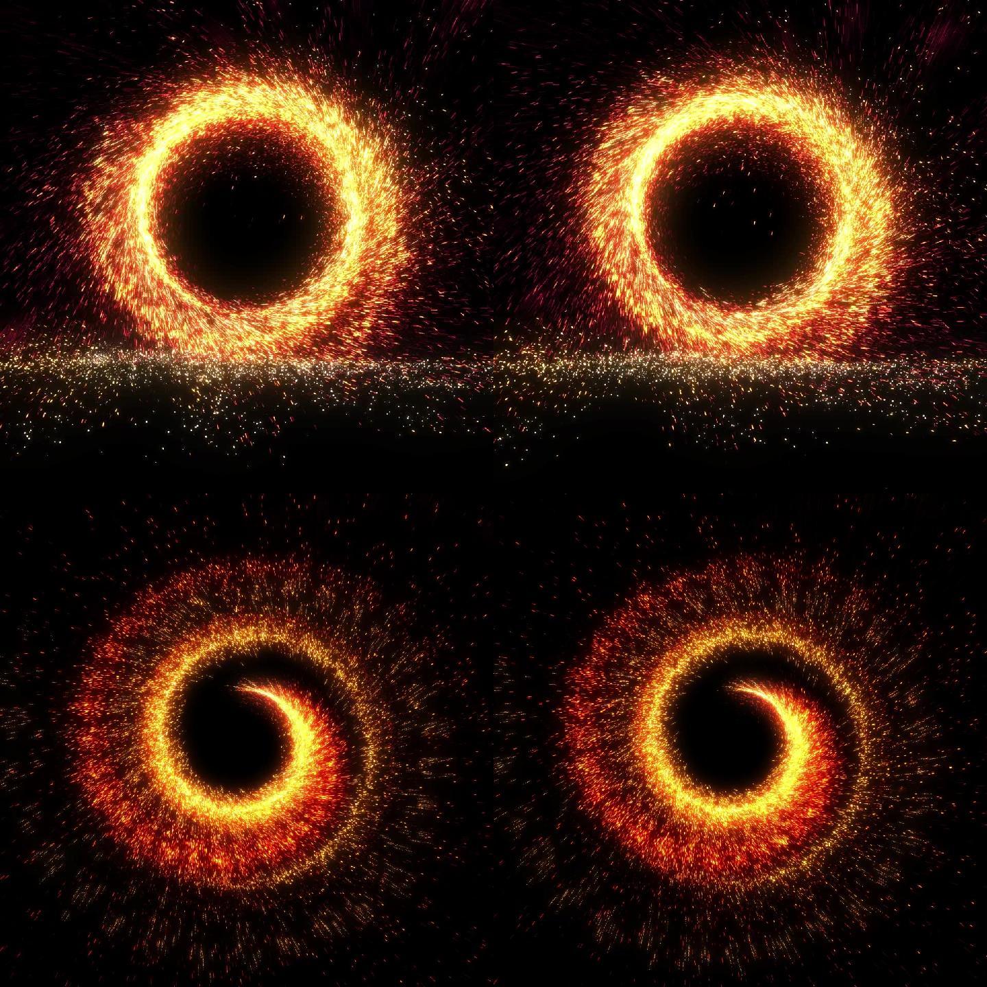 粒子火星奇异博士圆圈粒子黑洞传送螺旋