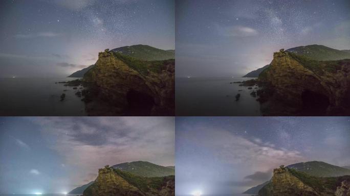 【4K】 深圳鹿嘴山庄银河星空延时