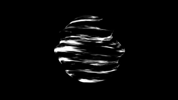 黑白能量球凝聚