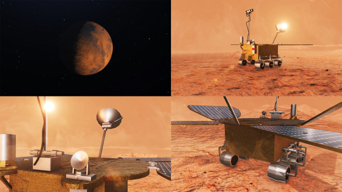 祝融号-火星探测器（成片+AE工程）